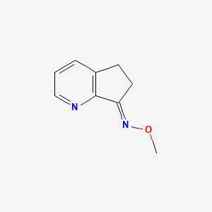 molecular formula C9H10N2O B13384547 (Z)-5H-Cyclopenta[b]pyridin-7(6H)-one O-methyl oxime 