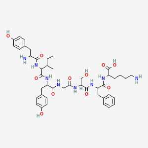 molecular formula C44H60N8O11 B13384576 H-DL-Tyr-DL-xiIle-DL-Tyr-Gly-DL-Ser-DL-Phe-DL-Lys-OH 