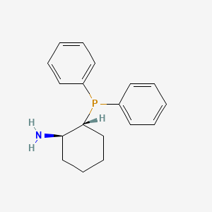 molecular formula C18H22NP B1338458 (1R,2R)-2-(Diphenylphosphino)cyclohexanamine CAS No. 452304-59-5