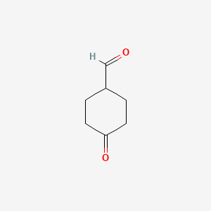 molecular formula C7H10O2 B1338460 4-Oxocyclohexanecarbaldehyde CAS No. 96184-81-5