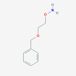molecular formula C9H13NO2 B1338462 Hydroxylamine, O-[2-(phenylmethoxy)ethyl]- CAS No. 139000-76-3