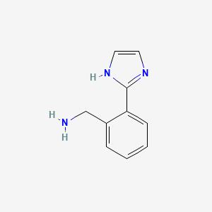 molecular formula C10H11N3 B1338463 (2-(1H-Imidazol-2-YL)phenyl)methanamine CAS No. 449758-16-1