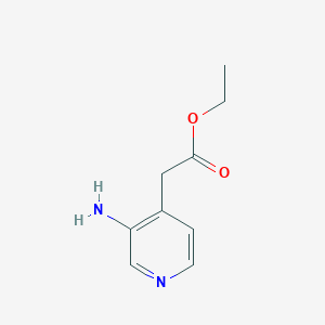 molecular formula C9H12N2O2 B1338472 Ethyl 2-(3-aminopyridin-4-YL)acetate CAS No. 65645-57-0