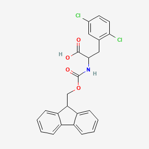molecular formula C24H19Cl2NO4 B13384721 3-(2,5-dichlorophenyl)-2-({[(9H-fluoren-9-yl)methoxy]carbonyl}amino)propanoic acid 