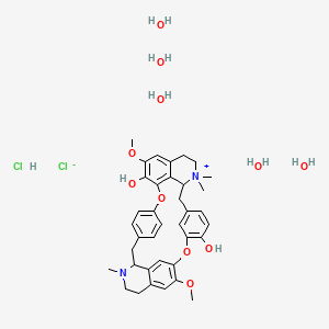 molecular formula C37H52Cl2N2O11 B13384733 (+)-Tubocurarine chloride hydrochloride pentahydrate; d-Tubocurarine chloride pentahydrate 