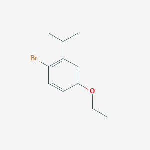 molecular formula C11H15BrO B13384747 1-Bromo-4-ethoxy-2-isopropylbenzene 