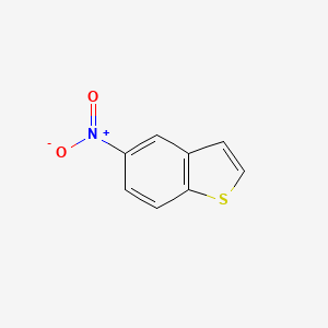 molecular formula C8H5NO2S B1338478 5-Nitrobenzo[b]thiophene CAS No. 4965-26-8
