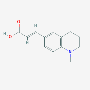 molecular formula C13H15NO2 B1338481 (2E)-3-(1-methyl-1,2,3,4-tetrahydroquinolin-6-yl)prop-2-enoic acid 