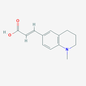 molecular formula C13H15NO2 B1338481 3-(1-Methyl-1,2,3,4-tetrahydroquinolin-6-yl)prop-2-enoic acid 