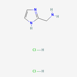 molecular formula C4H9Cl2N3 B1338482 (1H-imidazol-2-yl)methanamine dihydrochloride CAS No. 22600-77-7