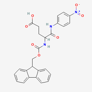 molecular formula C26H23N3O7 B13384918 (4S)-4-(Fmoc-amino)-5-(4-nitroanilino)-5-oxopentanoic acid 