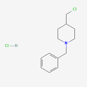 molecular formula C13H19Cl2N B1338493 1-Benzyl-4-(chloromethyl)piperidine hydrochloride CAS No. 67686-03-7