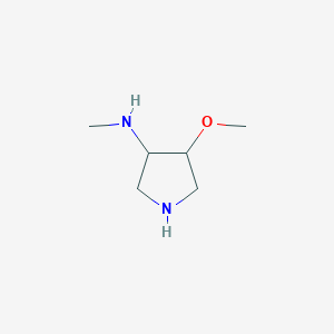 molecular formula C6H14N2O B13384934 4-methoxy-N-methylpyrrolidin-3-amine 