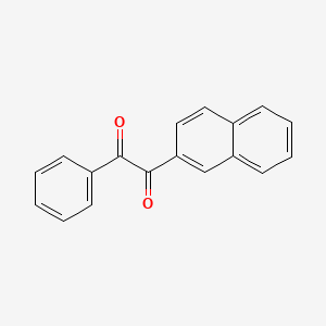 molecular formula C18H12O2 B13384938 1-Naphthalen-2-yl-2-phenylethane-1,2-dione CAS No. 65648-94-4