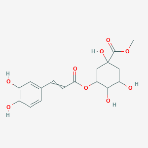 molecular formula C17H20O9 B13384965 Methyl 3-[3-(3,4-dihydroxyphenyl)prop-2-enoyloxy]-1,4,5-trihydroxycyclohexane-1-carboxylate 