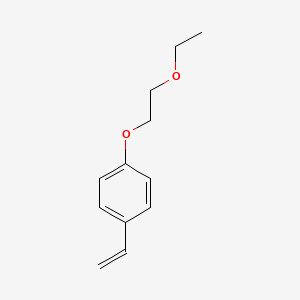molecular formula C12H16O2 B1338497 1-(2-Ethoxyethoxy)-4-vinylbenzene CAS No. 67521-18-0