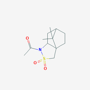 molecular formula C12H19NO3S B13384992 N-Acetyl-(2R)-bornane-10,2-sultam 