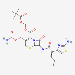 molecular formula C23H29N5O8S2 B13384999 Cefcamate 