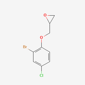 molecular formula C9H8BrClO2 B1338500 2-(2-Bromo-4-chlorophenoxymethyl)oxirane CAS No. 68224-01-1