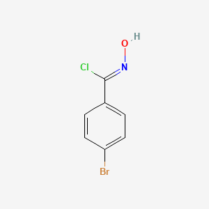 molecular formula C7H5BrClNO B1338502 4-Bromo-alpha-chlorobenzaldoxime CAS No. 29203-58-5