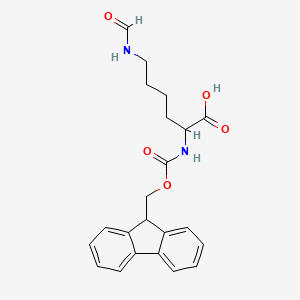 molecular formula C22H24N2O5 B13385040 2-(9H-fluoren-9-ylmethoxycarbonylamino)-6-formamidohexanoic acid 