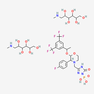 molecular formula C37H56F7N6O16P B13385043 Fosaprepiant Dimegulimine 