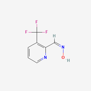 molecular formula C7H5F3N2O B13385106 N-{[3-(Trifluoromethyl)pyridin-2-yl]methylidene}hydroxylamine 