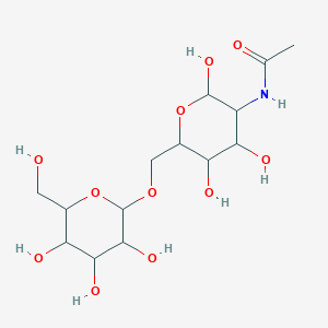molecular formula C14H25NO11 B13385123 N-[2,4,5-trihydroxy-6-[[3,4,5-trihydroxy-6-(hydroxymethyl)oxan-2-yl]oxymethyl]oxan-3-yl]acetamide 