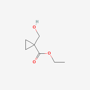 molecular formula C7H12O3 B1338513 Ethyl 1-(hydroxymethyl)cyclopropanecarboxylate CAS No. 3697-68-5