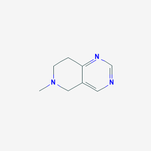molecular formula C8H11N3 B1338515 6-Methyl-5,6,7,8-tetrahydropyrido[4,3-d]pyrimidine CAS No. 66521-83-3
