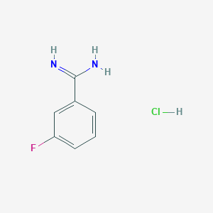 molecular formula C7H8ClFN2 B1338518 3-Fluorobenzamidine hydrochloride CAS No. 75207-72-6