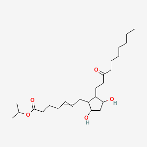 molecular formula C25H44O5 B13385202 Propan-2-yl 7-[3,5-dihydroxy-2-(3-oxodecyl)cyclopentyl]hept-5-enoate 