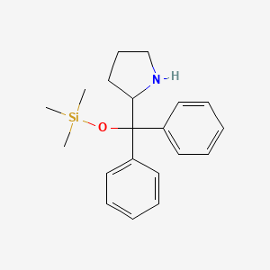 molecular formula C20H27NOSi B13385214 2-[Diphenyl[(trimethylsilyl)oxy]methyl]pyrrolidine 