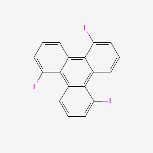 molecular formula C18H9I3 B13385224 1,5,9-Triiodotriphenylene 