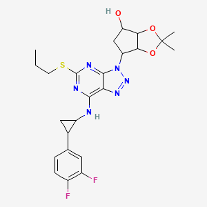 molecular formula C24H28F2N6O3S B13385267 Ticagrelor Impurity 175 