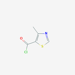 molecular formula C5H4ClNOS B1338529 4-Methyl-1,3-thiazole-5-carbonyl chloride CAS No. 54237-09-1
