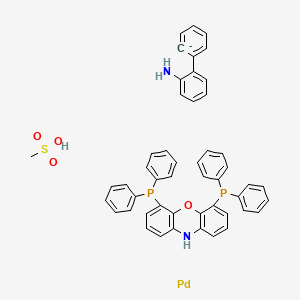 molecular formula C49H41N2O4P2PdS- B13385308 NiXantphos Palladacycle Gen. 3 