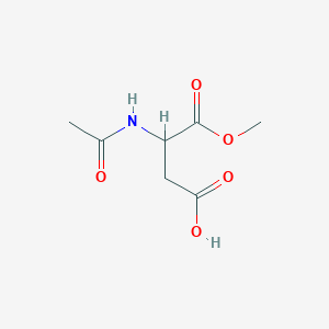 molecular formula C7H11NO5 B13385326 Acetyl-L-aspartic acid a-methyl ester 
