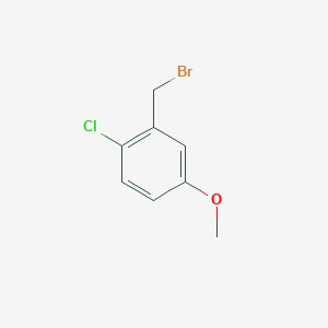 molecular formula C8H8BrClO B1338535 2-(Bromomethyl)-1-chloro-4-methoxybenzene CAS No. 3771-13-9