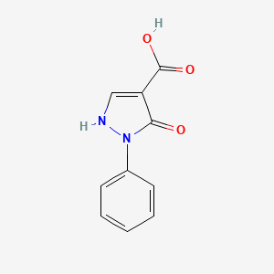 molecular formula C10H8N2O3 B1338537 5-Hydroxy-1-phenyl-1H-pyrazole-4-carboxylic acid CAS No. 70453-98-4