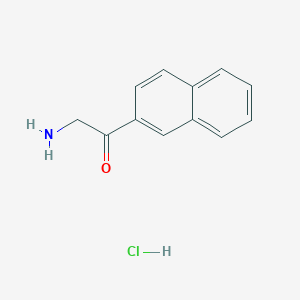 molecular formula C12H12ClNO B1338538 2-Amino-1-(naphthalen-2-yl)ethanone hydrochloride CAS No. 38061-36-8