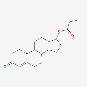molecular formula C21H30O3 B13385445 Estr-4-en-3-one, 17-(1-oxopropoxy)-, (17beta)- 