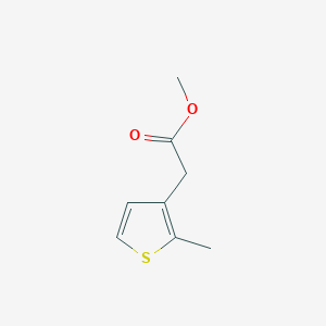 molecular formula C8H10O2S B13385457 Methyl 2-(2-methylthiophen-3-yl)acetate 
