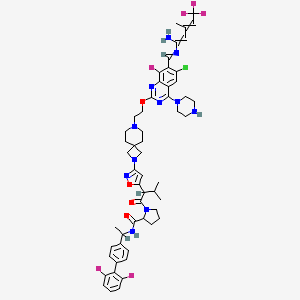 molecular formula C55H62ClF6N11O4 B13385482 Dicoco dimethyl ammonium chloride 