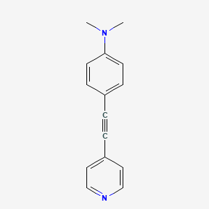 molecular formula C15H14N2 B13385492 Dimethyl-(4-pyridin-4-ylethynyl-phenyl)-amine 