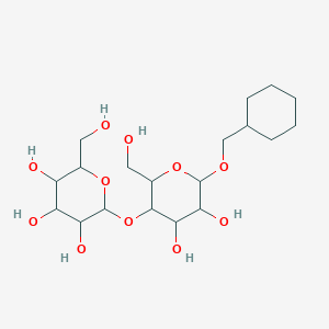 molecular formula C19H34O11 B13385505 2-[6-(Cyclohexylmethoxy)-4,5-dihydroxy-2-(hydroxymethyl)oxan-3-yl]oxy-6-(hydroxymethyl)oxane-3,4,5-triol 