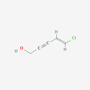 molecular formula C5H5ClO B13385547 (4E)-5-chloropent-4-en-2-yn-1-ol 