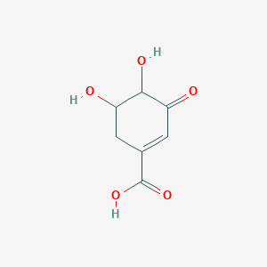 molecular formula C7H8O5 B13385558 4,5-Dihydroxy-3-oxocyclohexene-1-carboxylic acid 