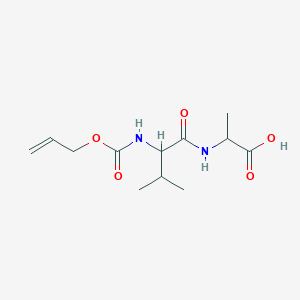 molecular formula C12H20N2O5 B13385621 ((Allyloxy)carbonyl)-L-valyl-L-alanine 