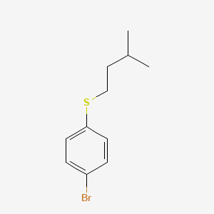 molecular formula C11H15BrS B1338563 1-Bromo-4-isopentylthiobenzene CAS No. 76542-20-6